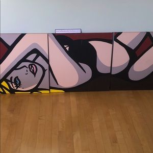 Canvas Street Artist Print “Girl on Beach”